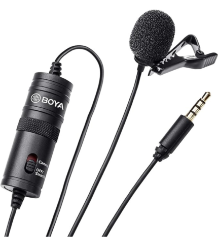 Microfone de Lapela BOYA BY-M1, Omni Direcional